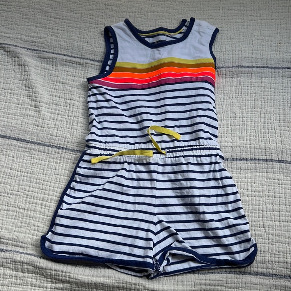 Mini Biden striped romper